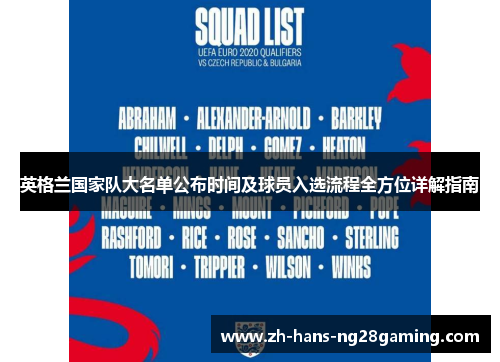 英格兰国家队大名单公布时间及球员入选流程全方位详解指南